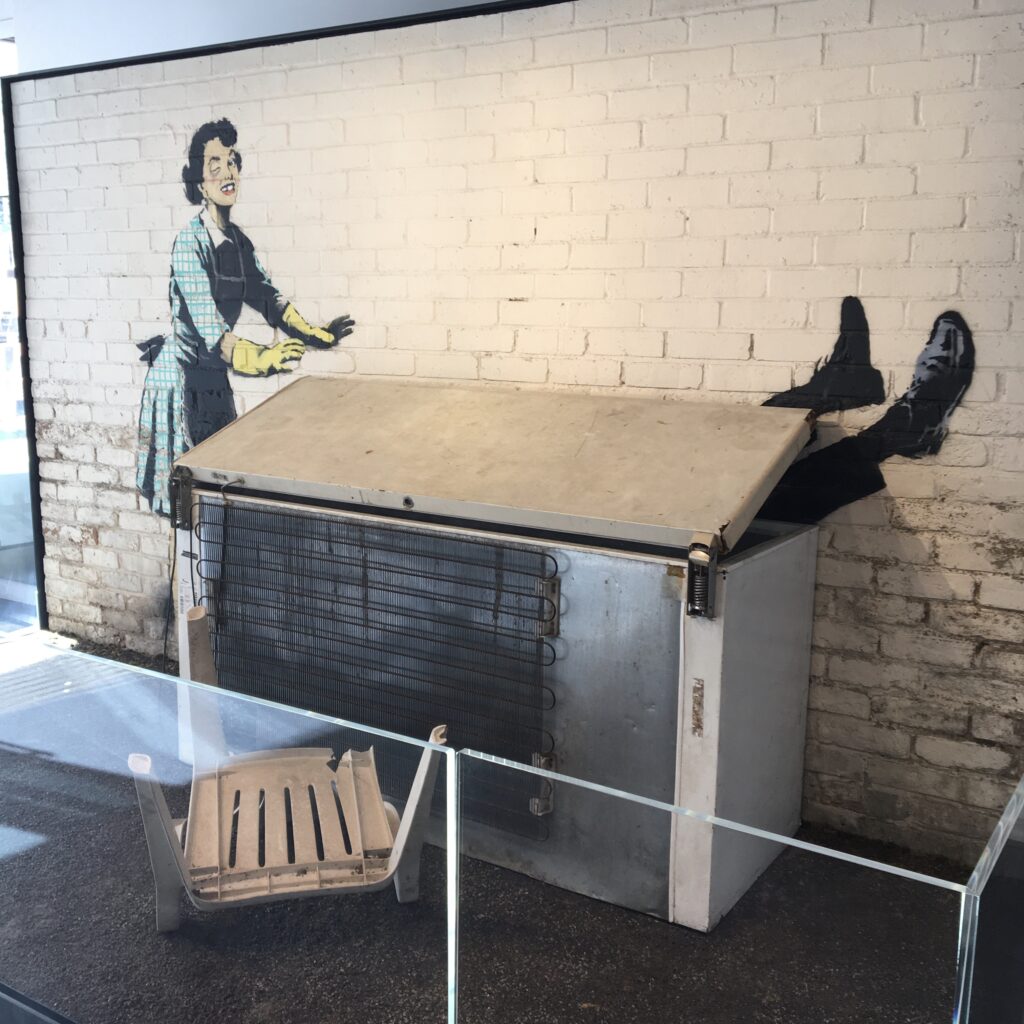 The art of Banksy exhibition in Regent Street